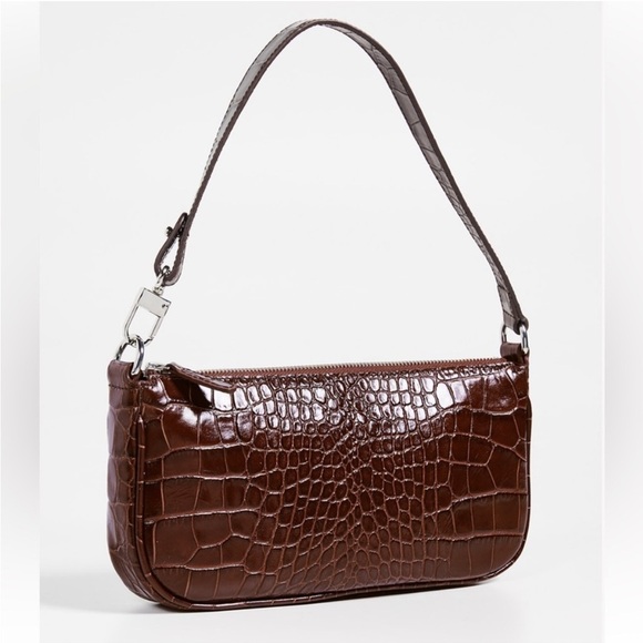 By Far Rachel Nutella croco embossed leather bag - Picture 1 of 12